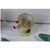 Image 4 : Vintage Egg Cups, Duck & Chick - (3) Chalk Ware Birds