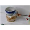 Image 5 : Vintage Egg Cups, Duck & Chick - (3) Chalk Ware Birds