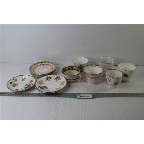 Assorted Miss Matched Cups & Saucers -