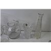 Image 6 : (2) Small Crystal Ashtrays - Glass Pitchers - Glass Vases - Glasses - Crystal Bell