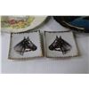 Image 5 : Ceramic Platter - Fire King Hand Painted Plate - (2) Small Horse Dishes - Plates