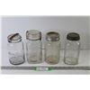 Image 1 : (4) Glass Sealer Jars - Atlas - Mid West - Queen - Jewel