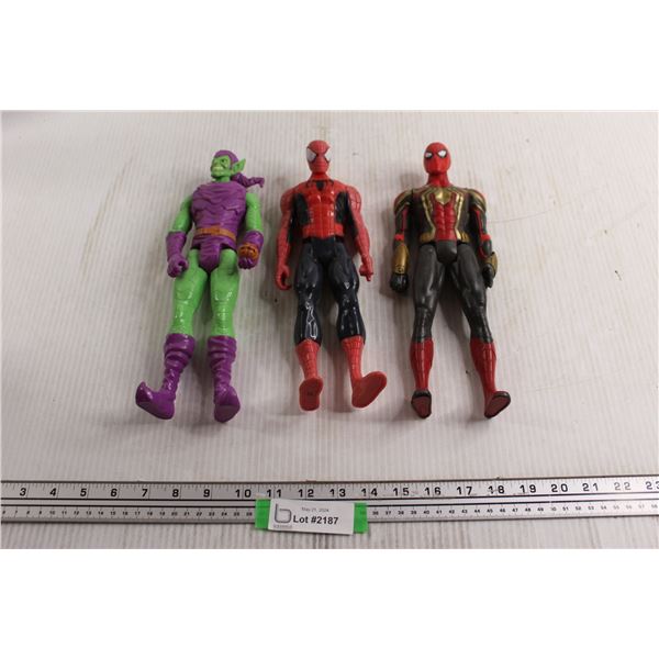 (3) Marvel Figurines - Spider-Man (As Is), Green Goblin