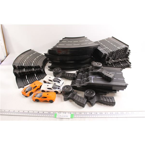 Race Cars with Tracks Set - No Batteries, Untested