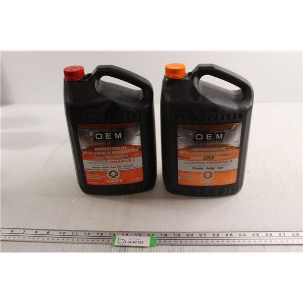 (2) Bottles OEM Antifreeze - About Full