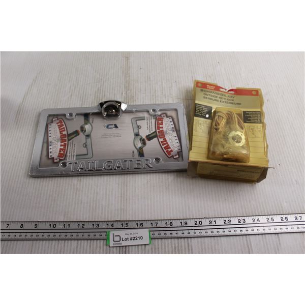 Tailgater Bottle Opener License Border, Outside Keylock