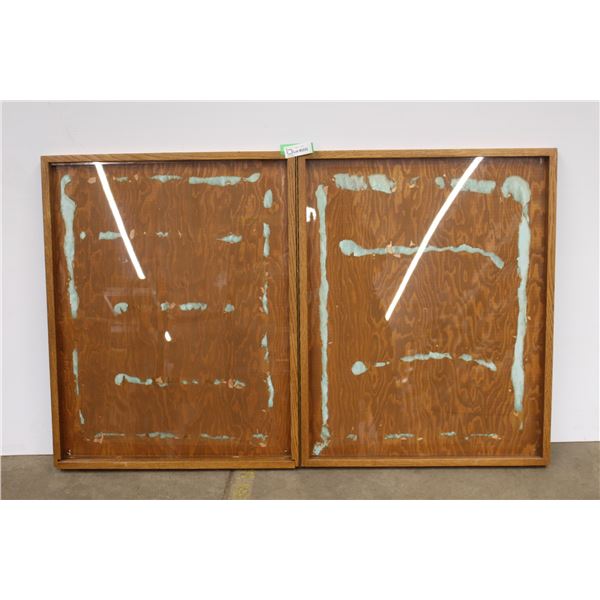 *Folding Wooden Display Showcase - 29" x 46"