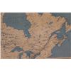 Image 5 : *1970 Framed HBC Canadian Map - 30" x 40"