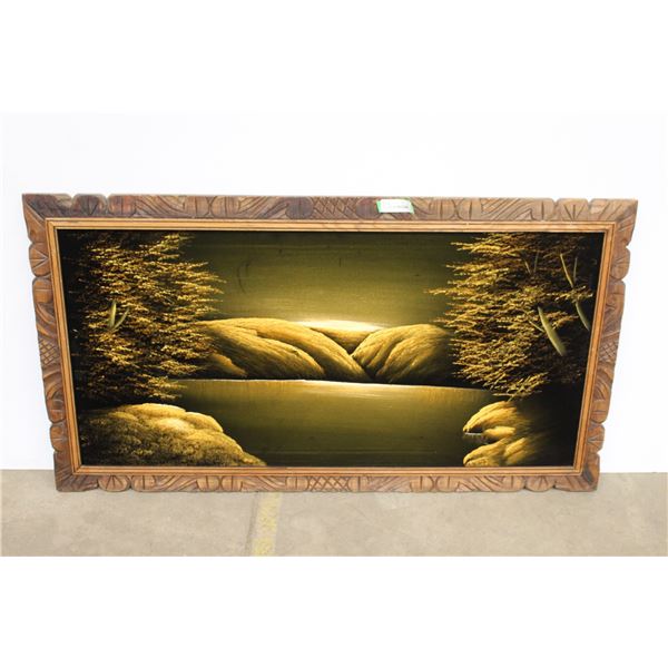 *Framed Velvet Painting - 28" x 50"