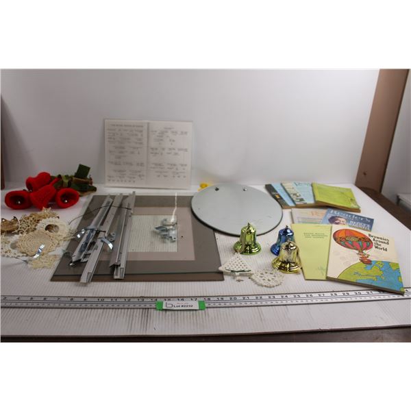 (5) Readers Digest Magazines, Assorted Christmas Decorations, Misc.