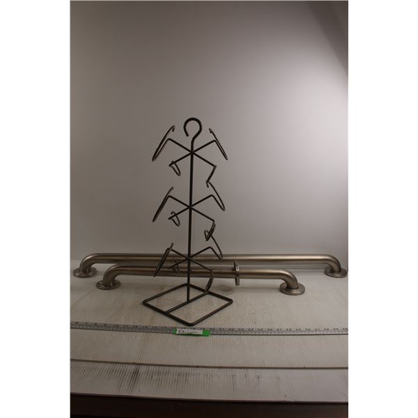 (2) Bath Bars, Wine Rack