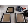 Image 2 : (3) Picture Frames - 7" x 9", Assorted Masks, Misc.
