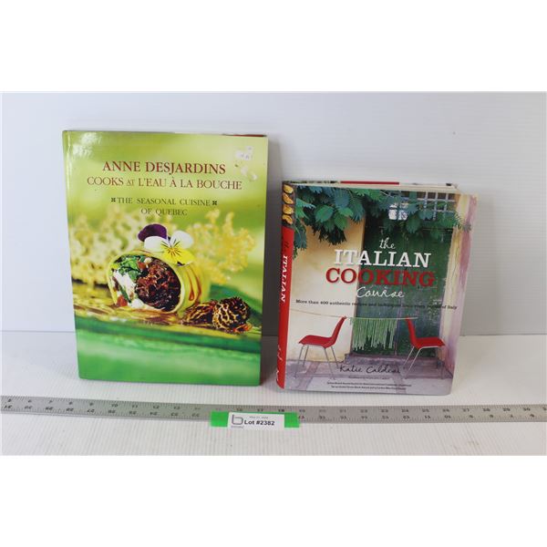 (2) Cookbooks: Italian Cooking, Seasonal Quebec Cuisine