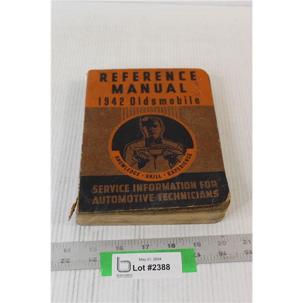 Reference Manual for 1942 Oldsmobile Vehicle