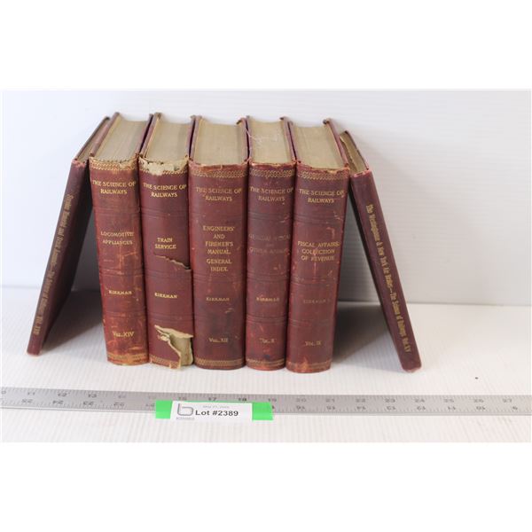 (7) Antique Books about Science of Railways