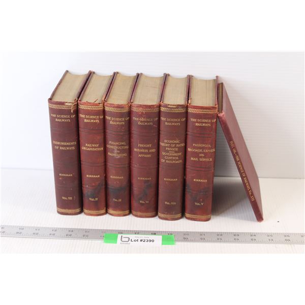(8) Antique Books about Science of Railways