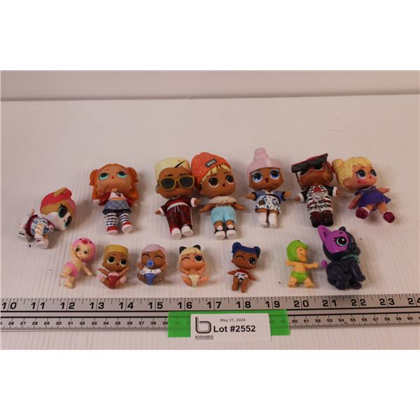 (10) Small LOL Dolls/Toys