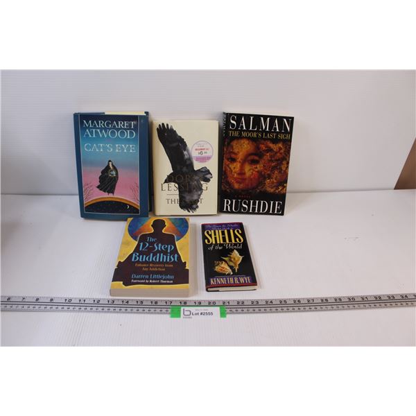 (5) Books: Buddhist Recovery from Addiction, Shells, Cat's Eye, Misc.