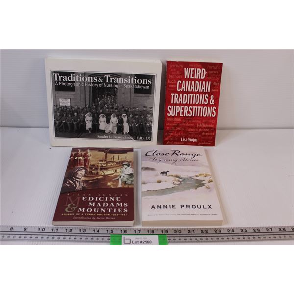 (4) Books: Medicine Madams & Mounties, Close Range, Canadian Traditions, Nursing Traditions