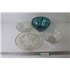 Image 1 : Cut Crystal Bowl - Glass Bowls - Footed Plate