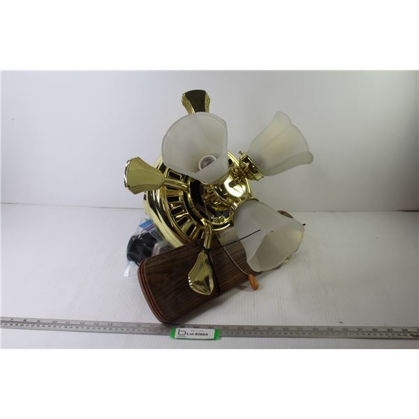 Ceiling Fan w/Light (5 blades - untested)