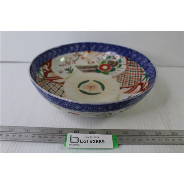 Antique Imari Bowl - 19th Century Japan (8 3/4" diameter)