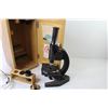 Image 4 : Testa Microscope w/Light in Wooden Case