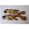 Image 5 : (2) Chalkware Wall Figures - (1960's 15 3/4" long)