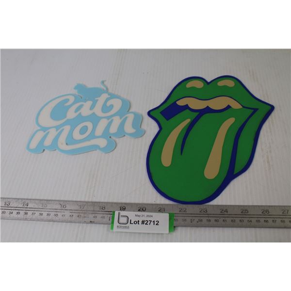 Rolling Stones Wall Art - Cat Mom Wall Art