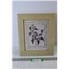 Image 1 : Pepper Plant Picture in Wood Frame - 13" x 11"
