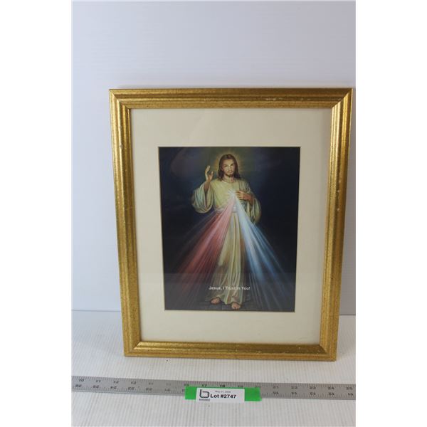 Jesus Print in Frame - 16" x 13"