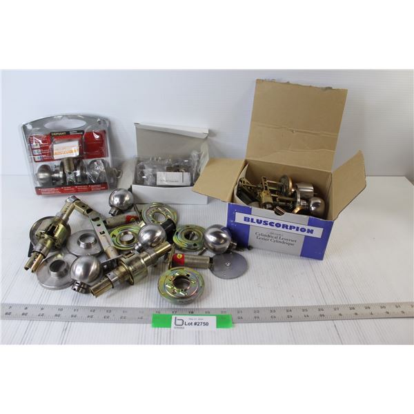 Lot of Various Door Knobs Sets & Not Sets