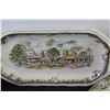 Image 5 : Collectable China: (2) Serving Trays, (4) Dessert Plates (2-Chipped), (3) Bowls, (4) Landscapes, (1)