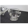 Image 4 : Crystal Candy Dish, (3) Clear Glass Bowl & Cups