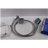 Image 2 : Used Shower Head Combo w/Hand Wand, (2) New Toilet Wax Seals (NIB) & 5' RV Hose w/Female Fittings