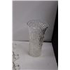 Image 5 : (12 pcs) Glass (3) Vases, (1) Goblet, (8) Glass Cups & (1) Plastic Crystal LOOKING Vase