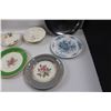 Image 3 : (12 pcs) China/Ironware - (8) Bowls, (4) Plates & Tin Serving Platter