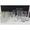 Image 2 : (24 pcs) Bar Glassware - Beer Mugs, Highball Glasses, Pint/Scooner/Goblet Glasses