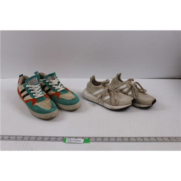 (2 pr) Used Shoes - Men's Urban Size 10 & Ladies Adidas Size 7