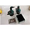 Image 4 : (2) Blue Mountain-esque Ducks, Barbados Paperweight, Misc.