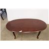 Image 1 : *Wooden Oval Living Room Table - 21" x 42" x 16"H, As Is