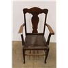 Image 1 : *Vintage Wooden Dining Room Chair with Armrests