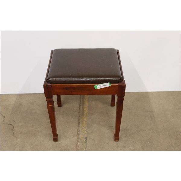 *Wooden Sewing Bench Stool - 19"H