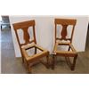 Image 1 : *(2) Wooden Dining Room Chairs - No Cushions, As Is