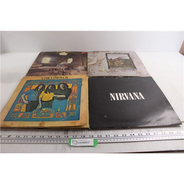 (4) Vinyl Records - Nirvana, The Guess Who, As Is