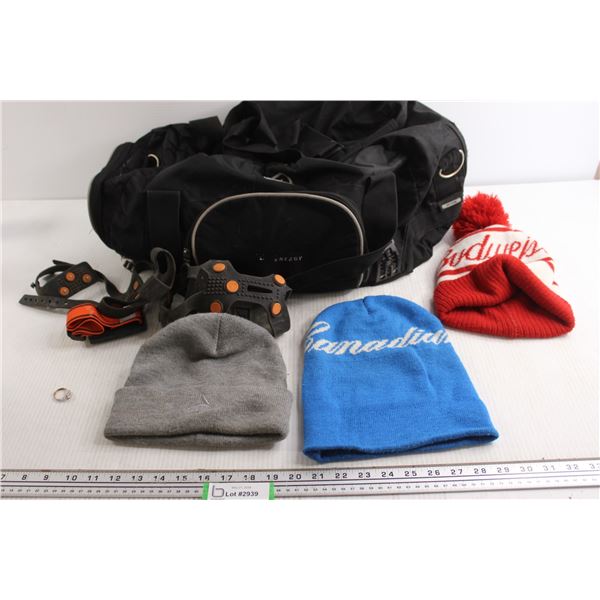 (3) Toques, Ogio Bag, Misc.