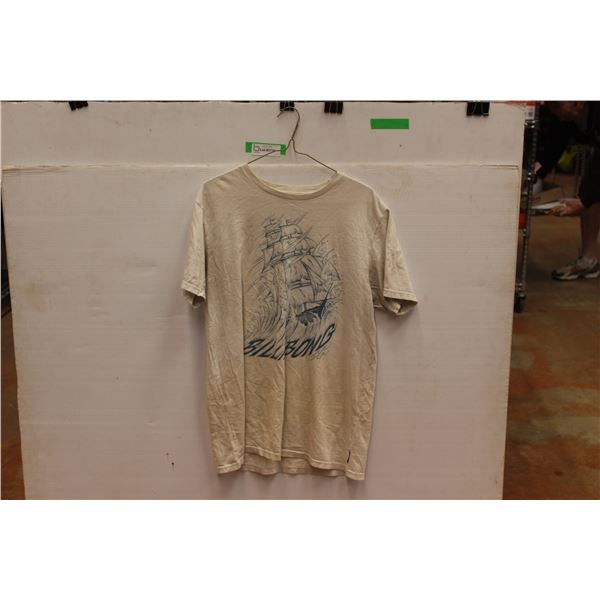Billabong Sail Ship Off-White T-Shirt Men's Large