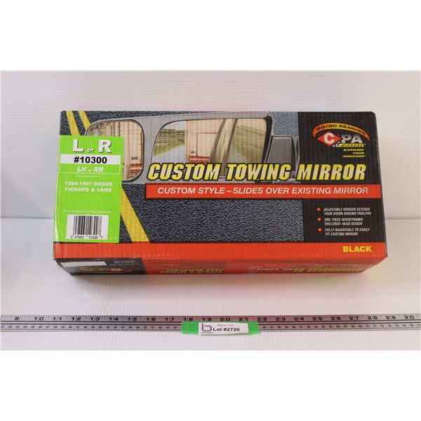 CPA Mirrors Custom Towing Mirror - Passenger LH or RH Side NIB