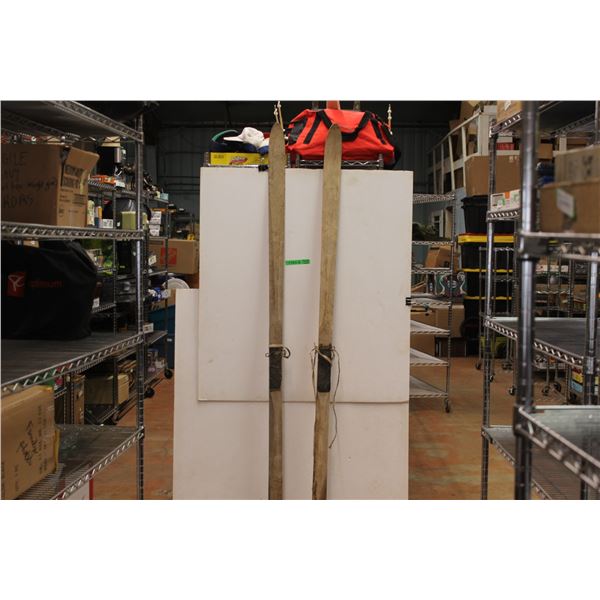 *Vintage Wooden Downhill Skis