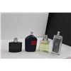 Image 2 : (4) Almost Full Bottles Men's Cologne (Calvin Klein Eternity, Hugo, David Beckham Homme & 007) & Use